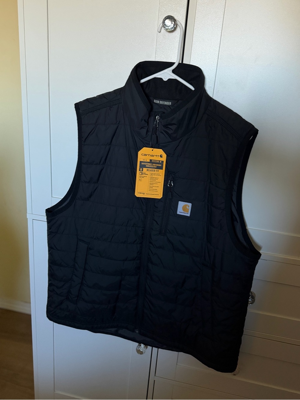 Carhartt Men's Black Quilted Insulated Vest